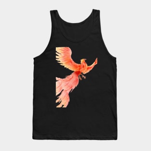 Rising from the Ashes- Phoenix Teal Tank Top